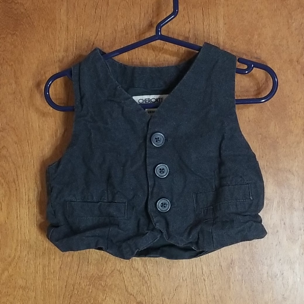 Cherokee  Houndstooth  Vest 18M